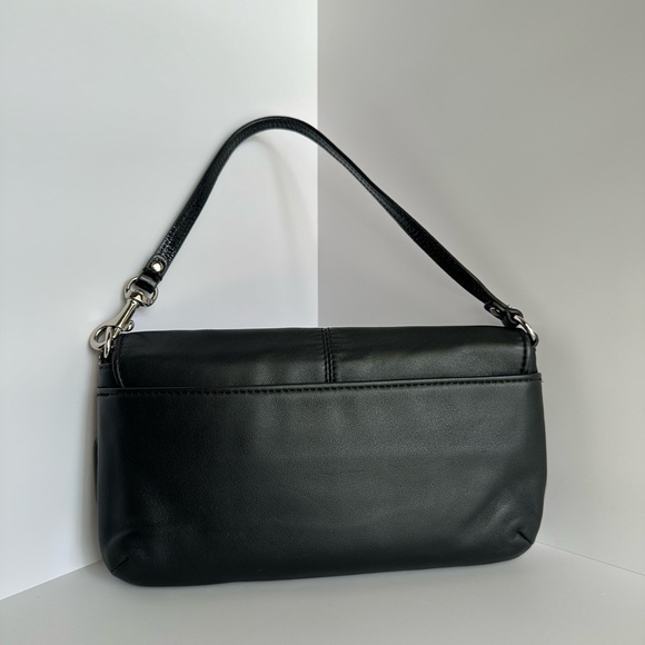 #22. Coach Ashley Mini Bag or Large Wrislet in Smooth Soft Leather, Black, EUC - Picture 3 of 7
